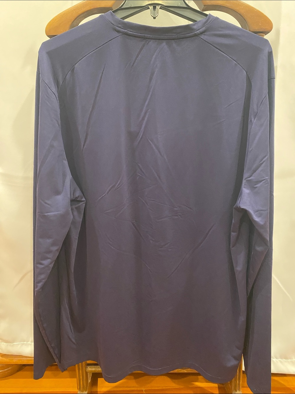 RLX Ralph Lauren Men's Long Sleeve Performance Tee - Navy Blue - Picture 2 of 6